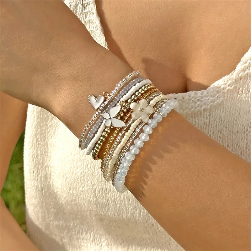 9pcs/set Bohemian Bracelet - Piña Colada