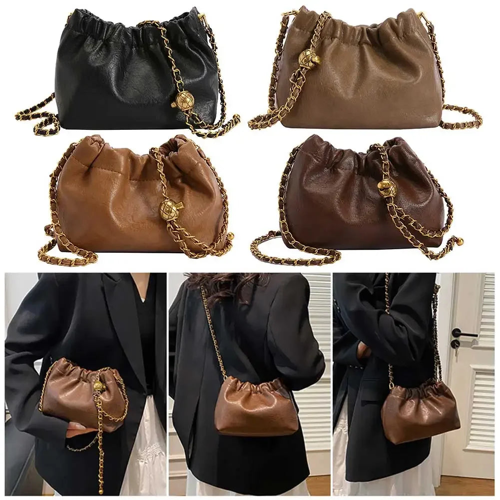 Crossbody Tote Bag PU Leather - Piña Colada