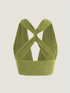 Halter Backless Crochet - Piña Colada