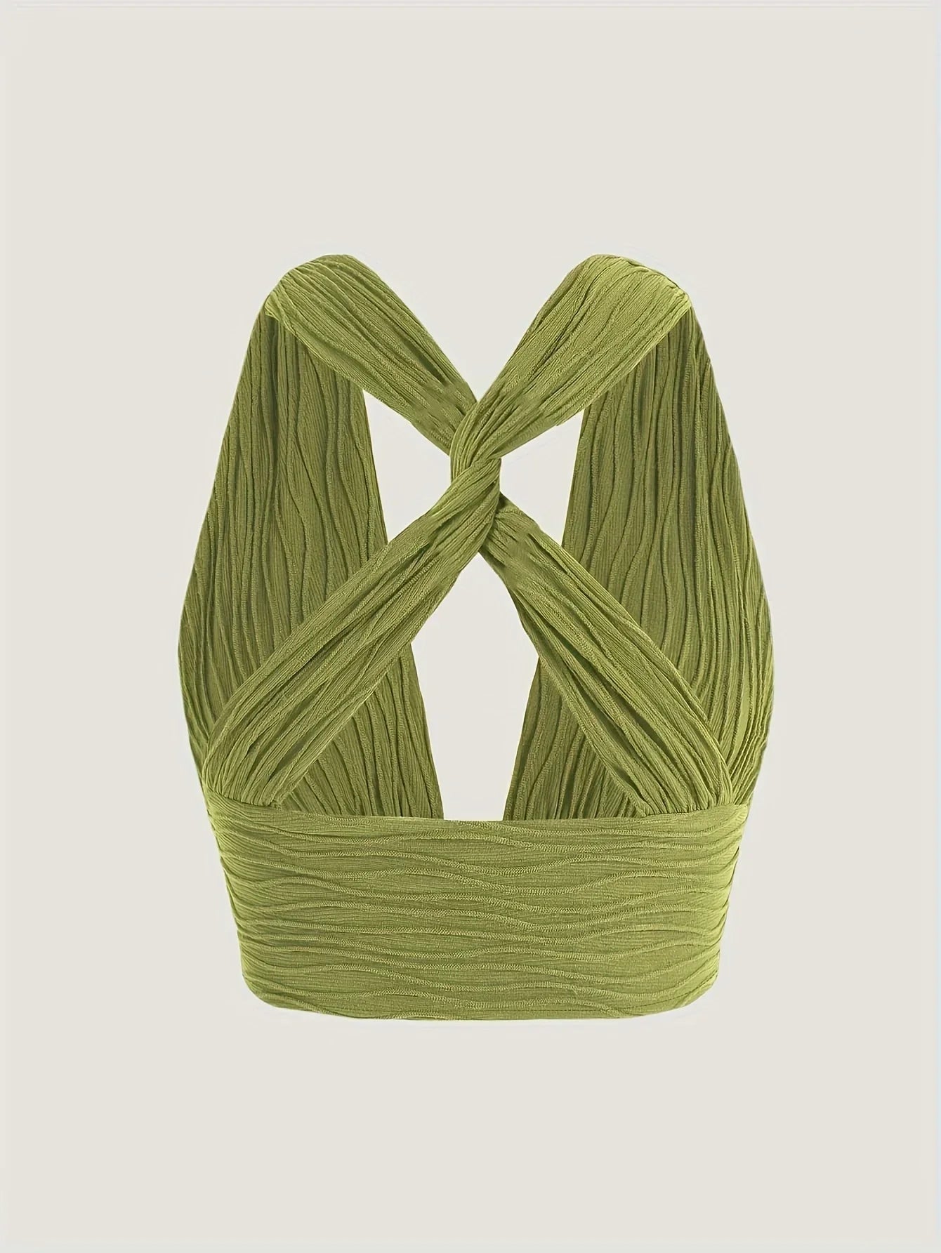 Halter Backless Crochet - Piña Colada