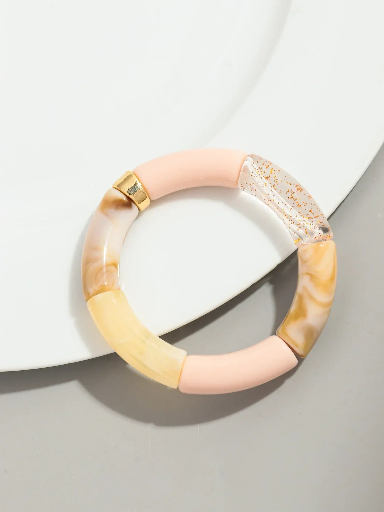 Acrylic Design Bracelet - Piña Colada