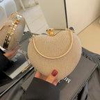 Shiny Handbag Heart Shape