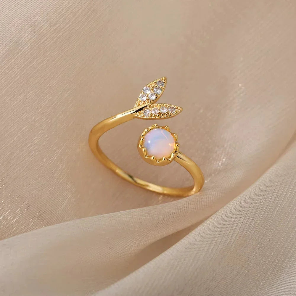 Zircon Geometric Rings - Piña Colada