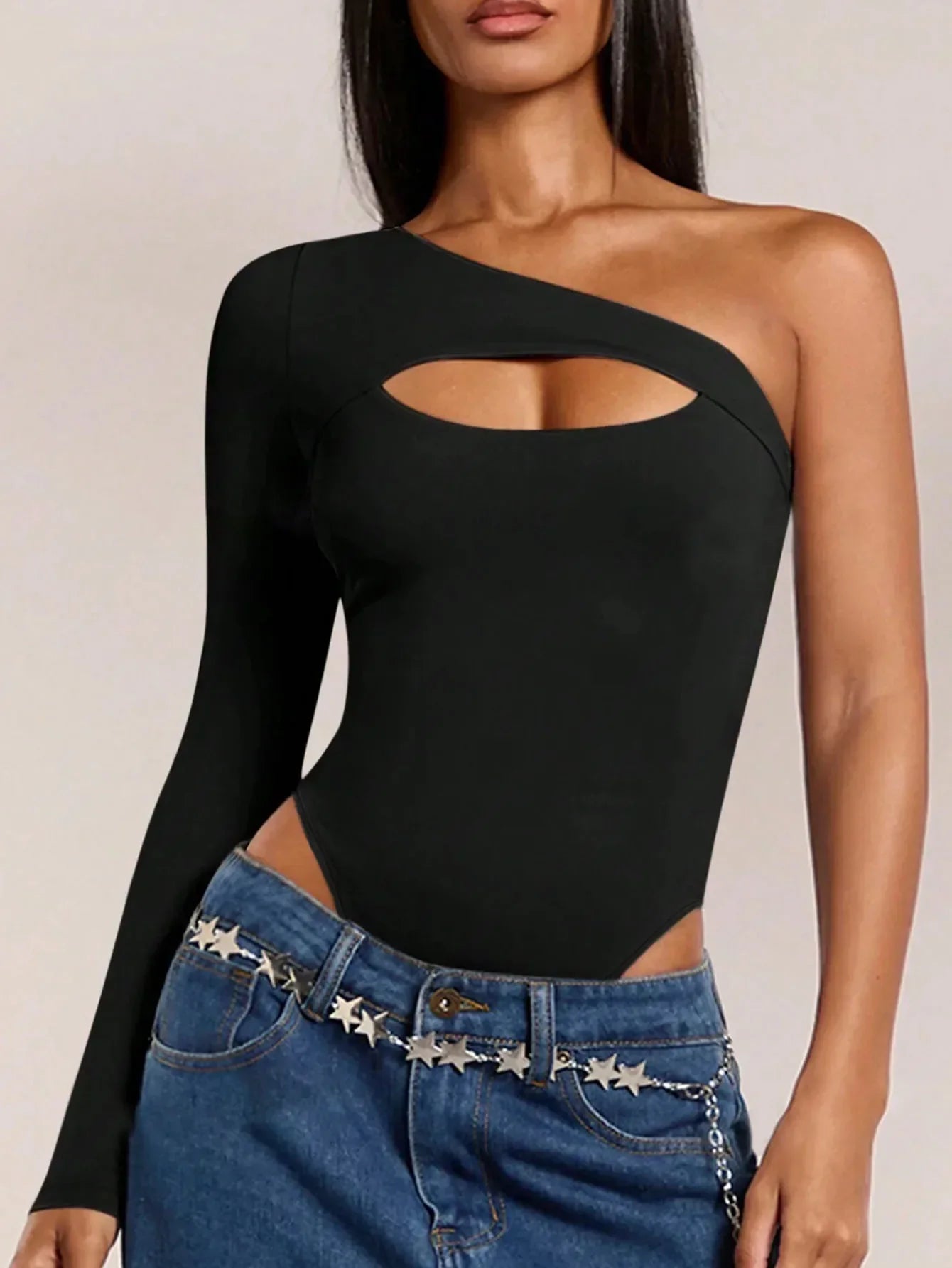 Asymmetrical Bodysuit Comfort - Piña Colada