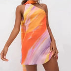 Gradient Backless Dress - Piña Colada