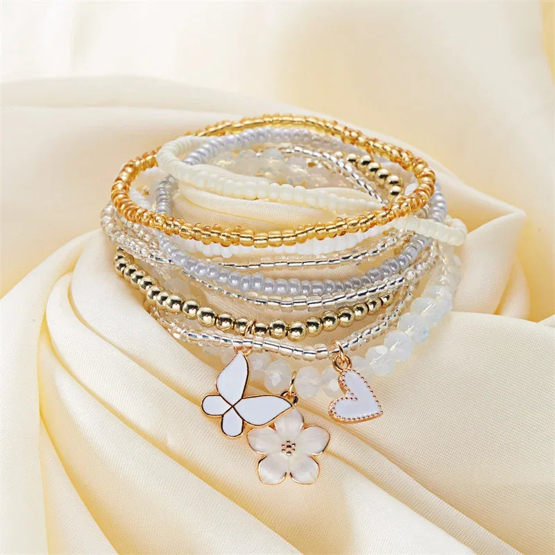 9pcs/set Bohemian Bracelet - Piña Colada