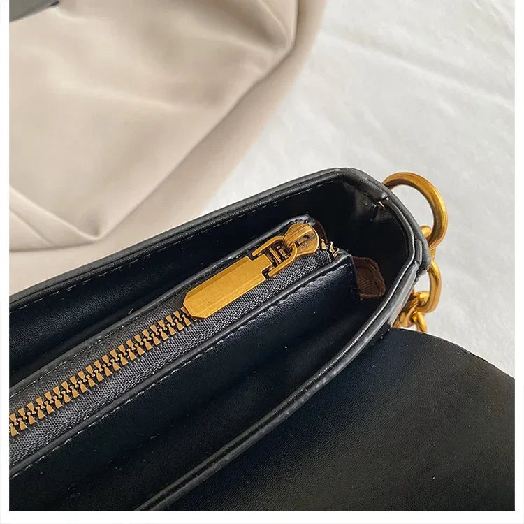 Casual Leather Satchel Bag for Women - Piña Colada