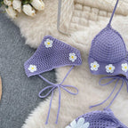 Halter Knit Two-Piece Set - Piña Colada
