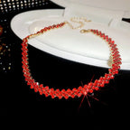 Full Rhinestone Choker - Piña Colada
