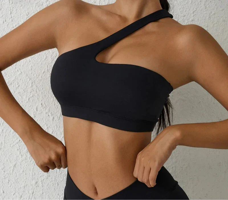 One-Shoulder Sexy Sports Bra