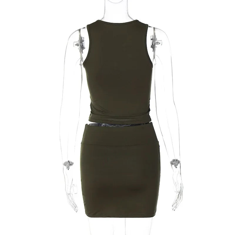 Dulzura Hollow Out Knit Mini Dress – Autumn High Street Look - Piña Colada