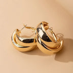 Chunky Hoop Earrings - Piña Colada