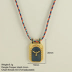 Handwoven Wool Chain Choker - Piña Colada
