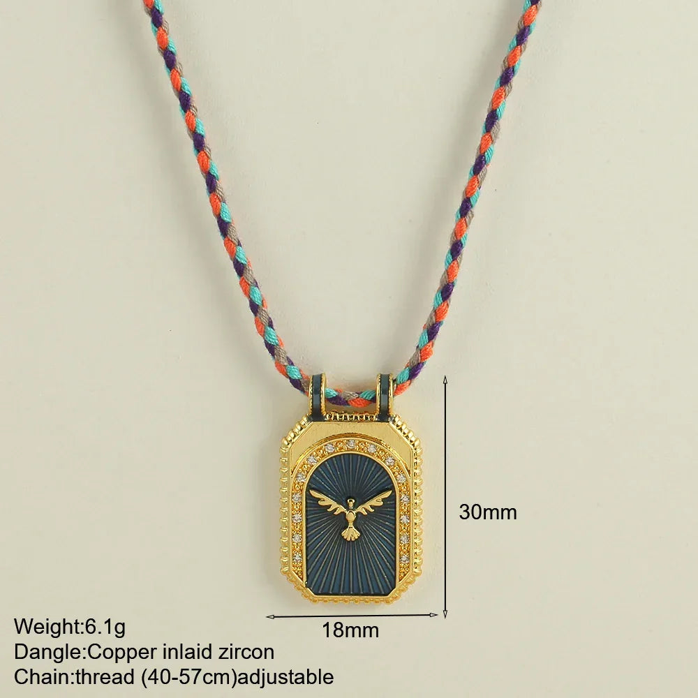 Handwoven Wool Chain Choker - Piña Colada