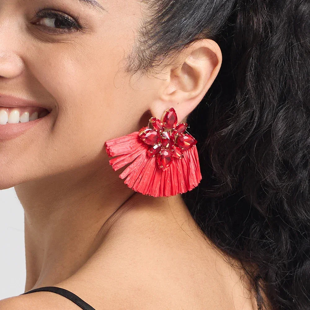 Handmade Multicolored Drop Earrings - Piña Colada