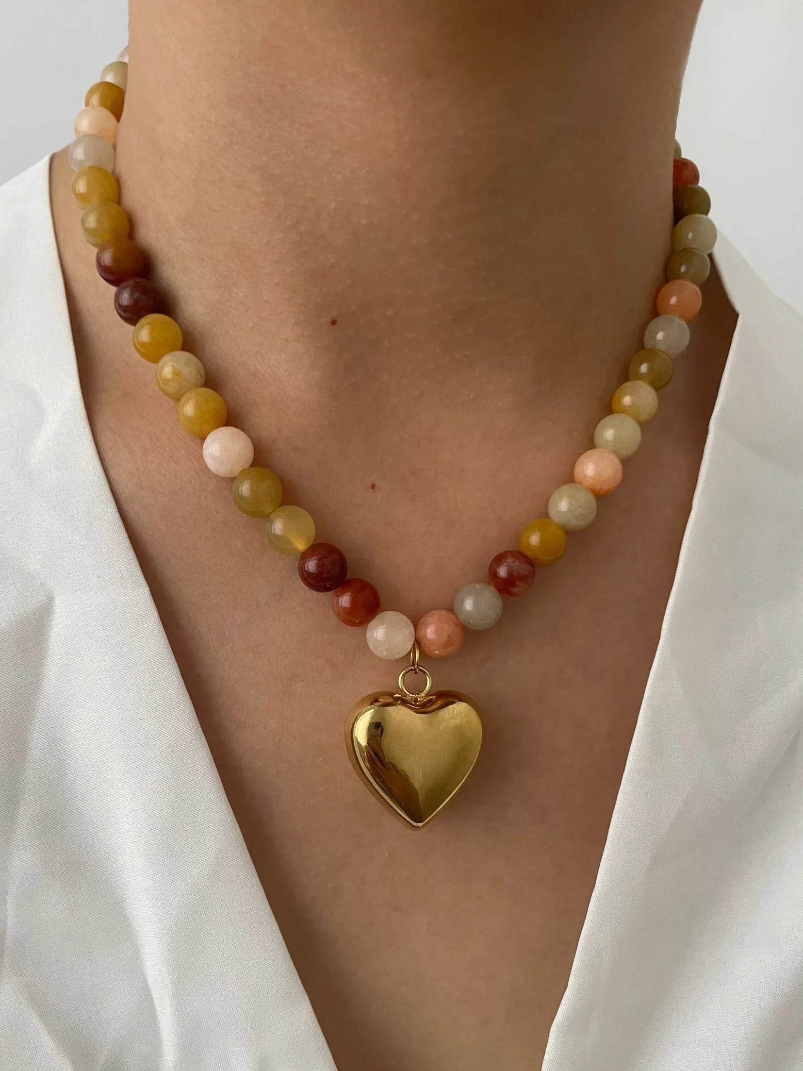Multi-color Natural Stone Handmade - Piña Colada