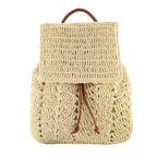 Women Straw Backpack Handmade - Piña Colada