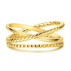 925 Sterling Ring Gold - Piña Colada