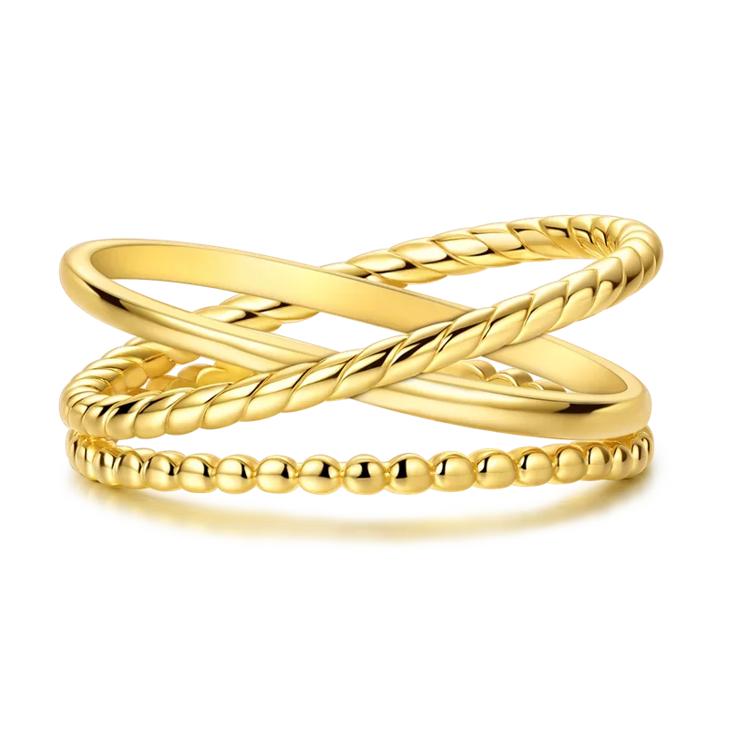 925 Sterling Ring Gold - Piña Colada
