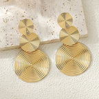 Dangle Earrings Trio Circle - Piña Colada