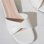 Open Toe Heel Sandals - Piña Colada
