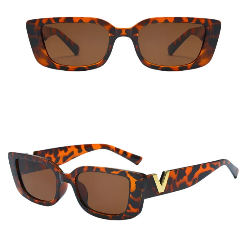 Fashion Rectangle Sunglasses Women - Piña Colada