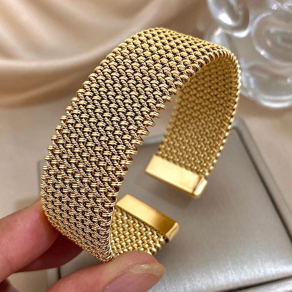 Vintage Stainless Steel Braided Mesh - Piña Colada