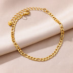 Stainless Steel Gold-Plated Anklet for Women - Piña Colada