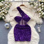 Short Sequin Dress - Piña Colada