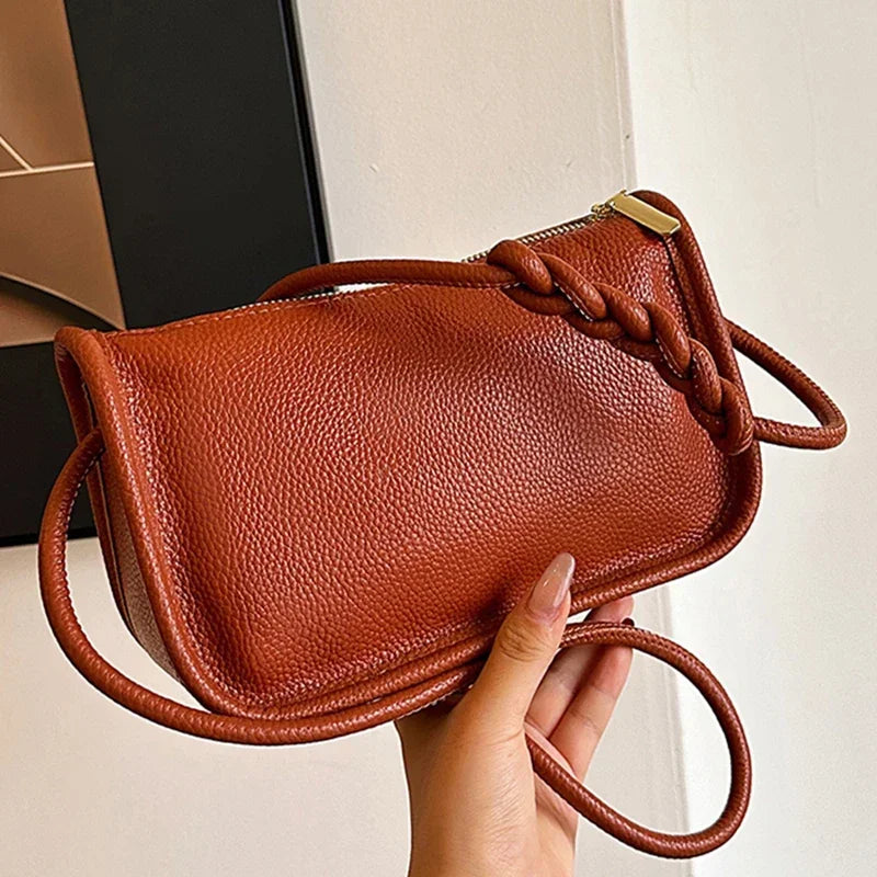 Leather Crossbody Bags - Piña Colada