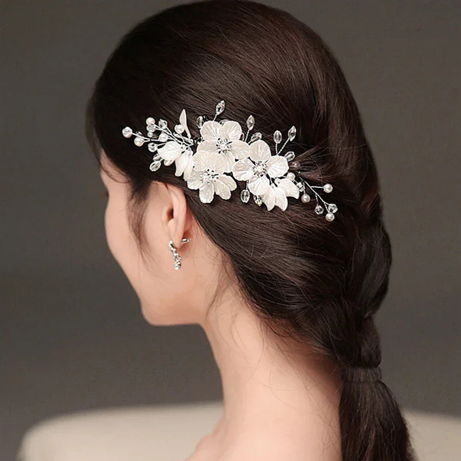 Flower Hair Clip - Piña Colada