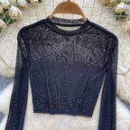 Long Sleeves O Neck Shirts - Piña Colada