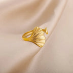 Stainless Steel Zircon Adjustable Ring - Piña Colada