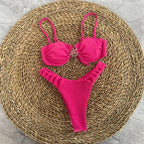 Push Up Bikinis Thong Set