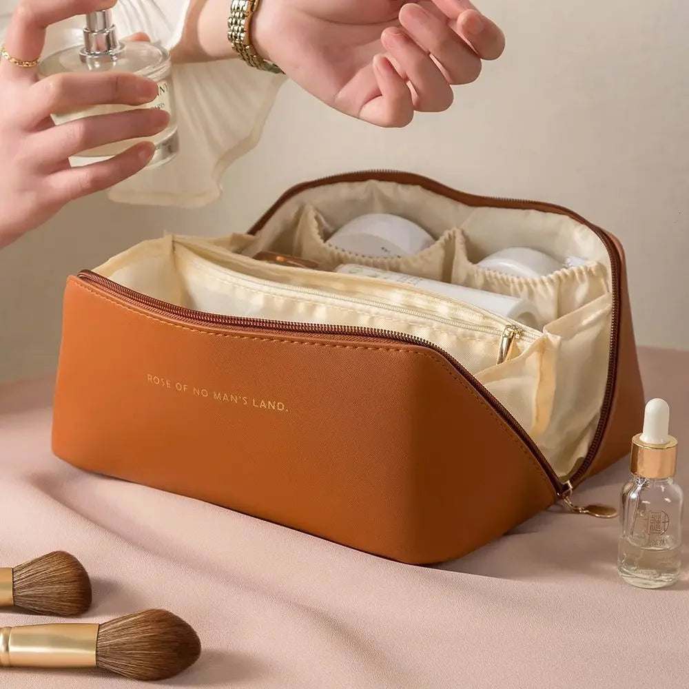 Cosmetic Bag – Waterproof Travel Organizer with Zipper - Piña Colada