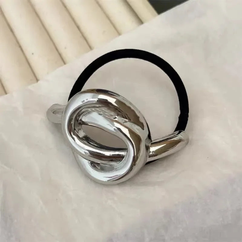 Metal Irregular Double-Layer Hair Bands - Piña Colada