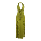 Tassel Dress Ruched - Piña Colada