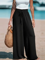 Wide Leg Loose Pants - Piña Colada