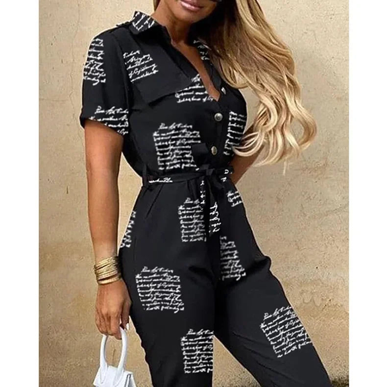 Monochrome Jumpsuit - Piña Colada