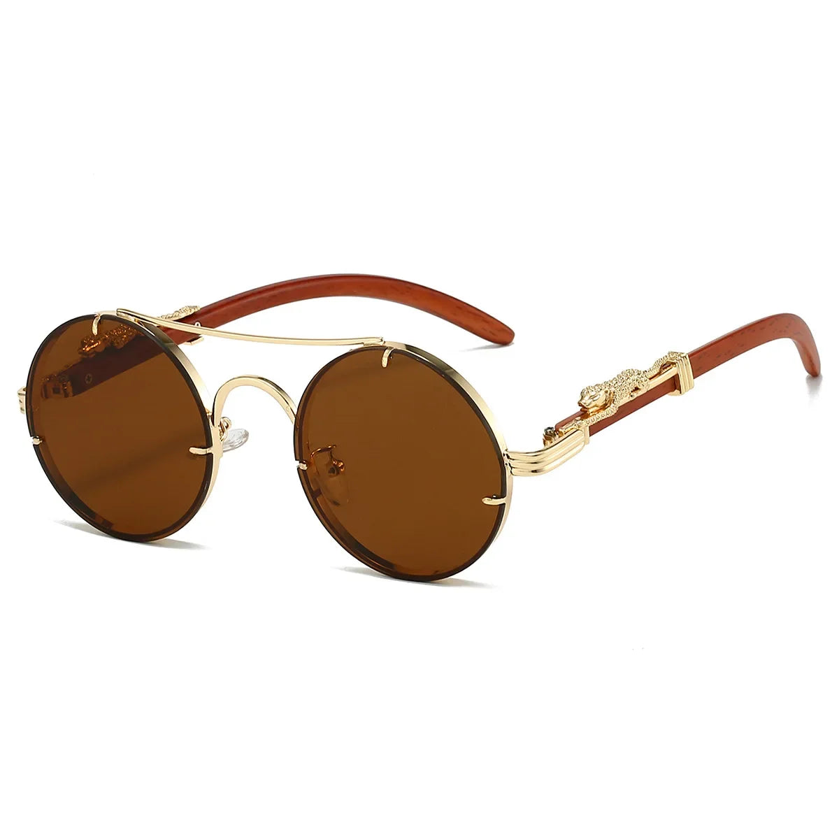 Vintage Round Sunglasses - Piña Colada