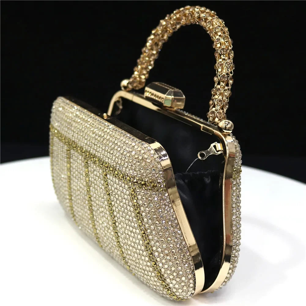 CLUTCH GLITTER BAG FOR EVENING - Piña Colada