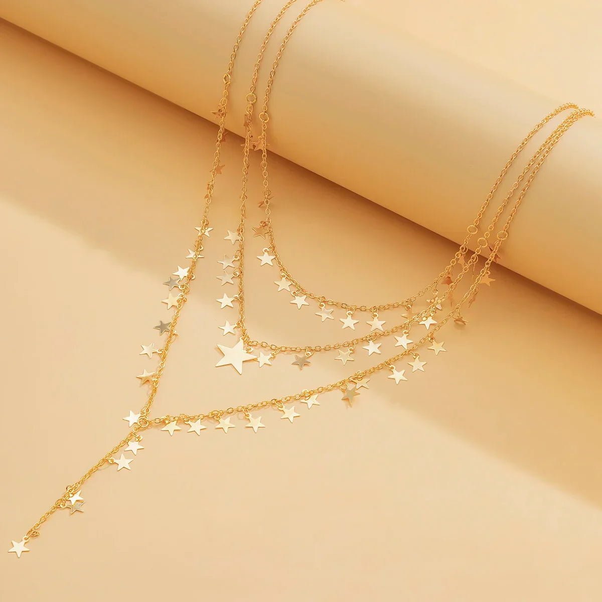 3Pcs/Set Star Tassel Long Pendant Necklace - Piña Colada