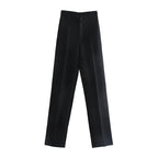 Office Wear Straight Pants - Piña Colada