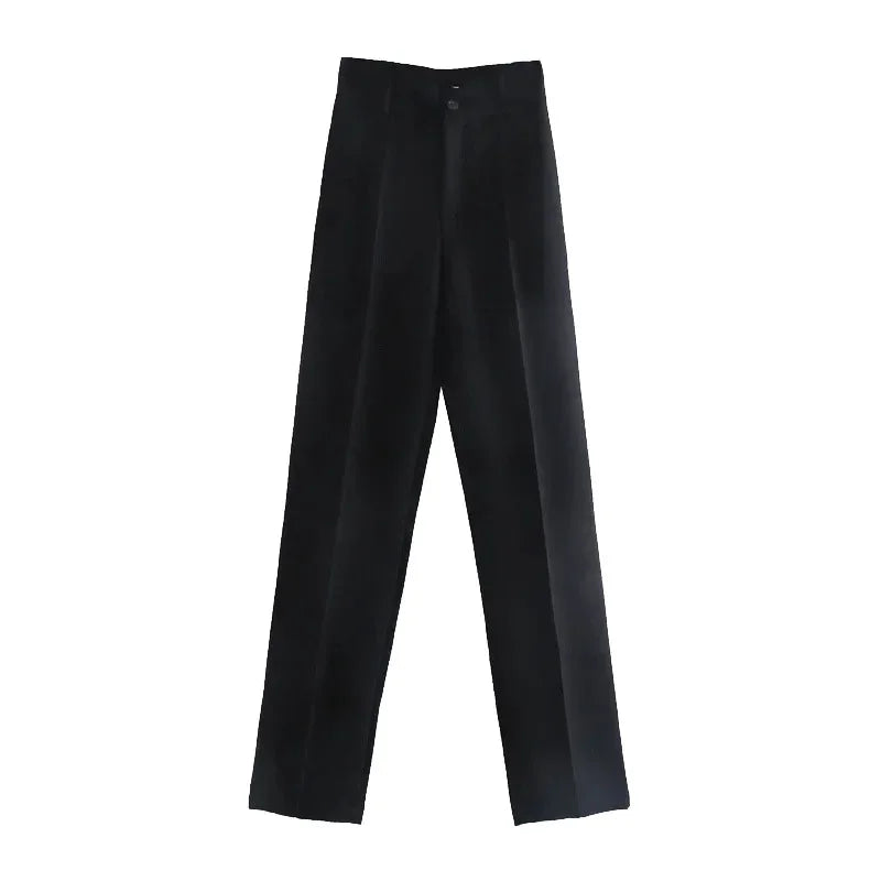 Office Wear Straight Pants - Piña Colada