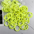 50PCS Elastic Hair Bands Set - Piña Colada