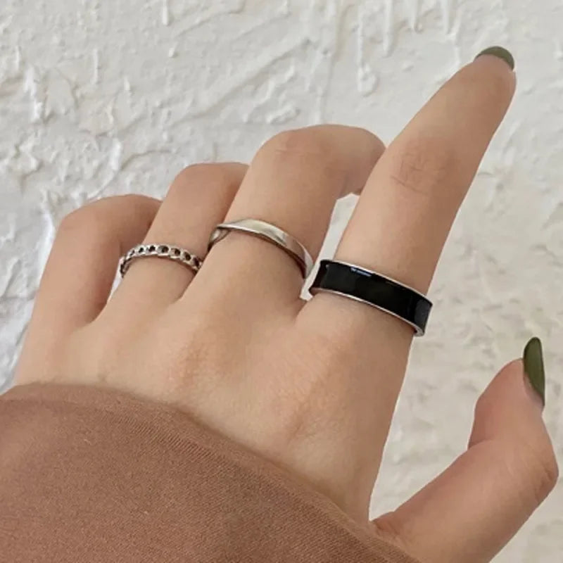 Boho Zircon Rings Set - Piña Colada