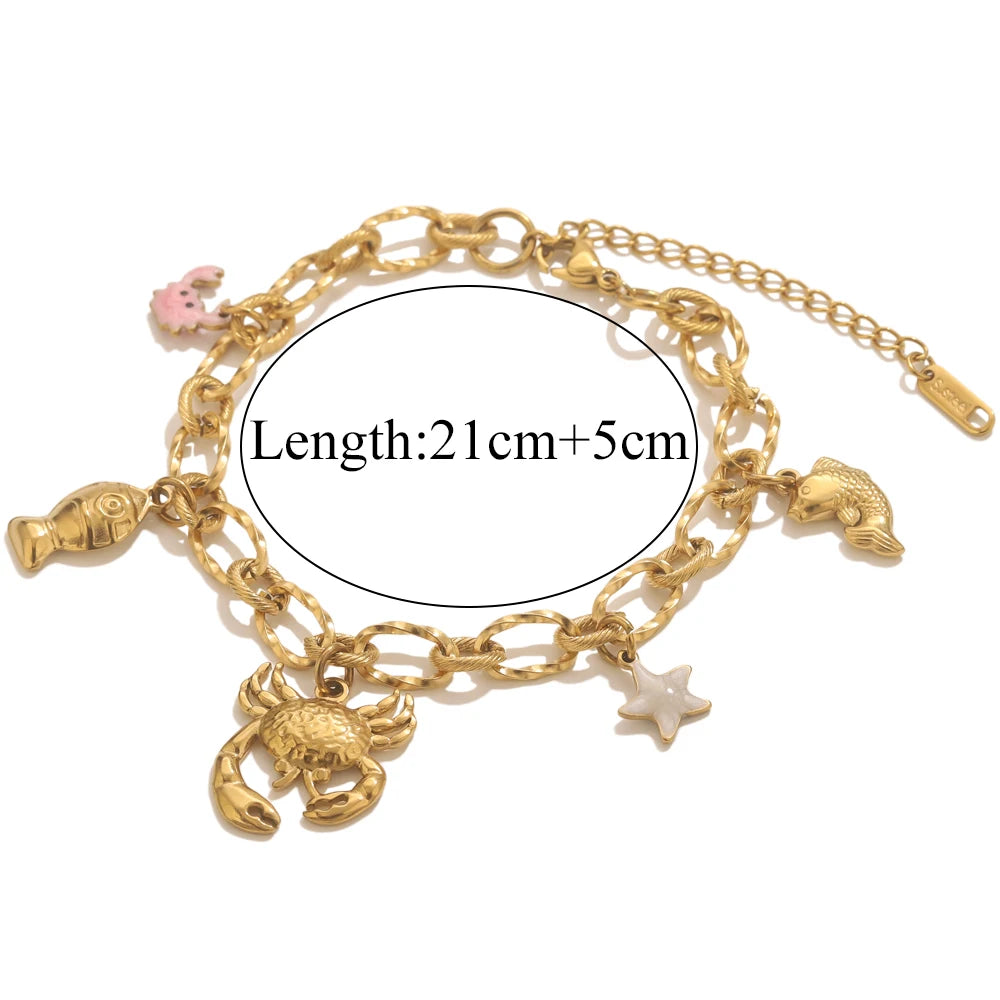Seashell Bracelet Gold-Plated