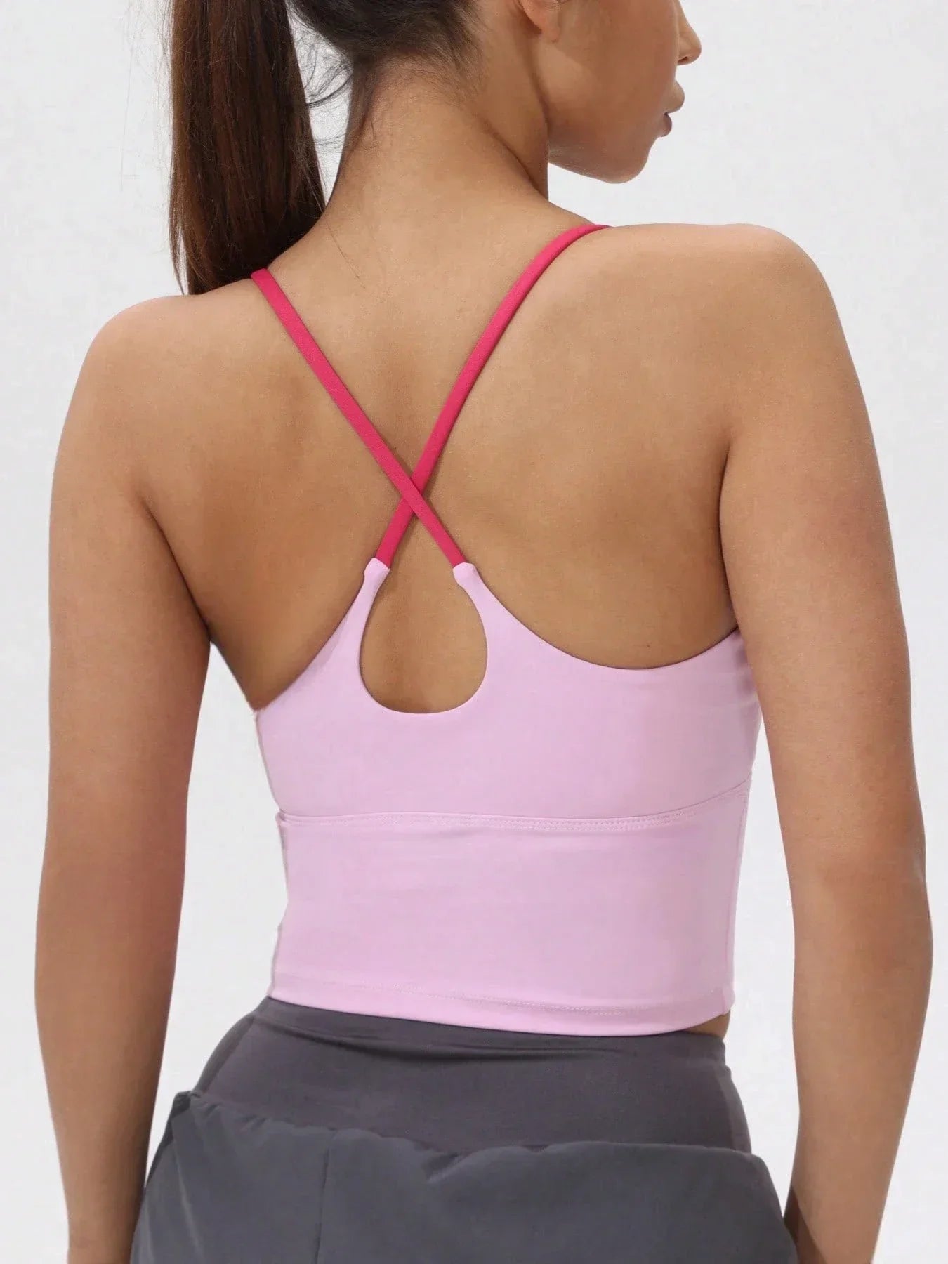 Back Sports Tank Top Quick Dry with Padded Cups