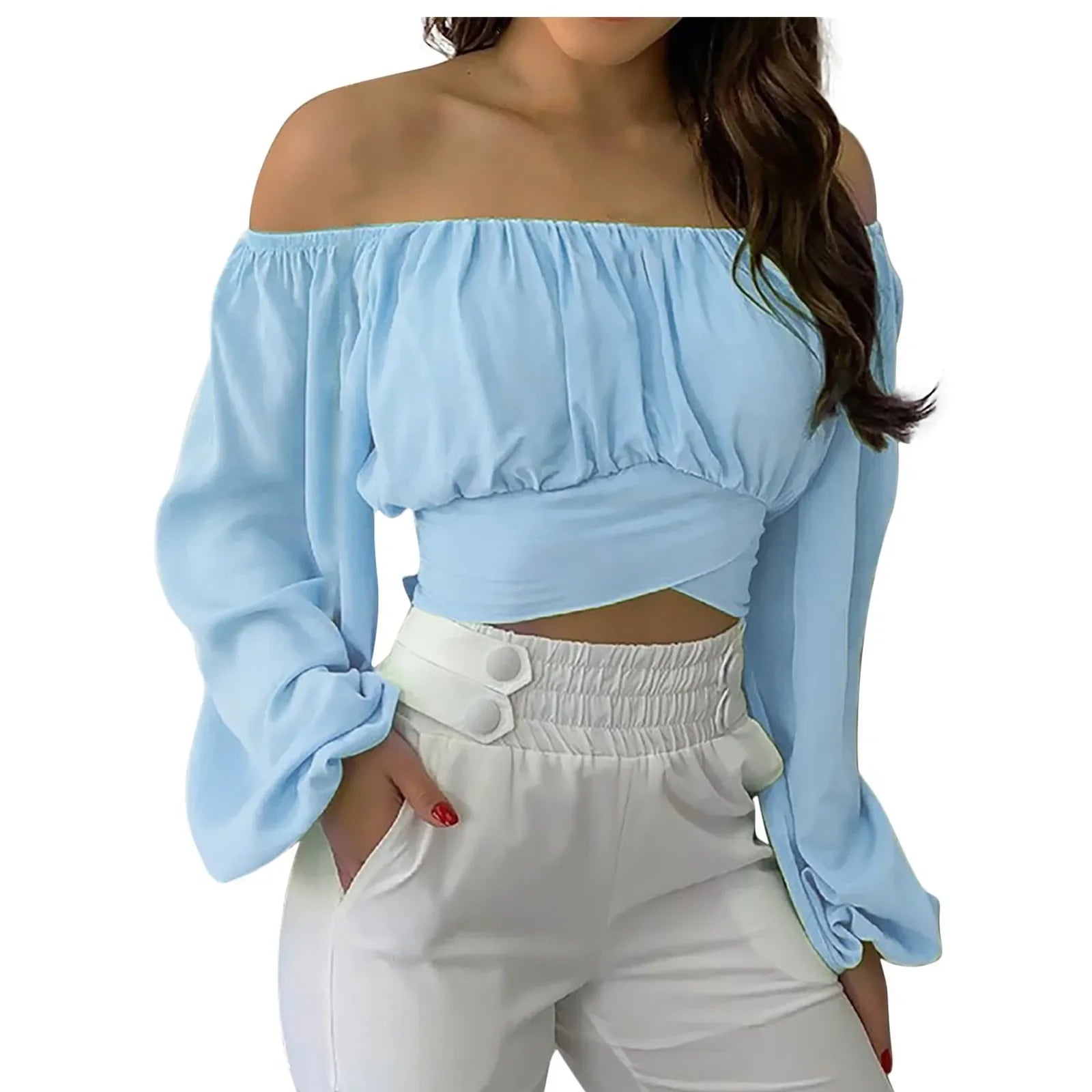 Off Shoulder Blouse - Piña Colada