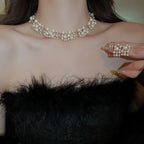 3-Piece Vintage Necklace & Earrings for Women - Piña Colada